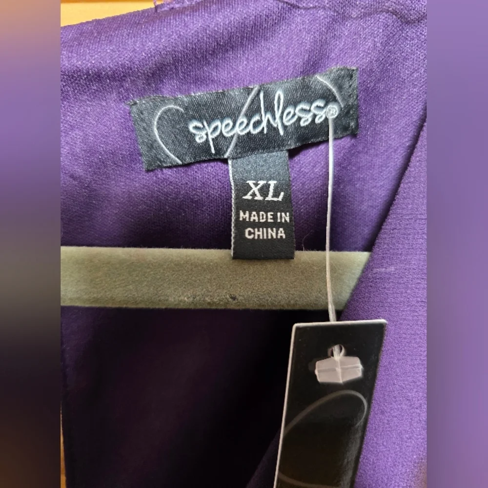 Speechless Deep Purple Long Sleeve Dress - Picture 7 of 7